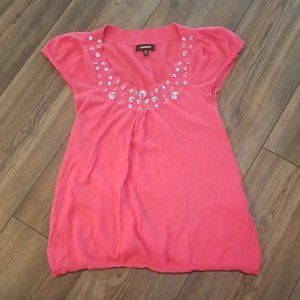 Express pink top XS